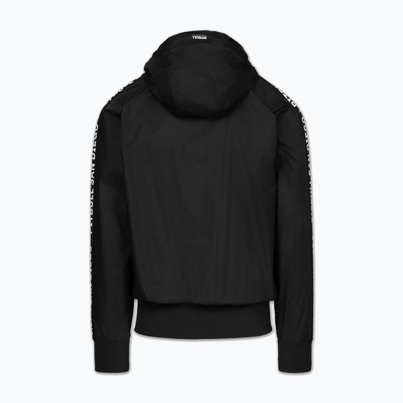 Men's jacket Pitbull Athletic Tape Nylon Hooded black 4