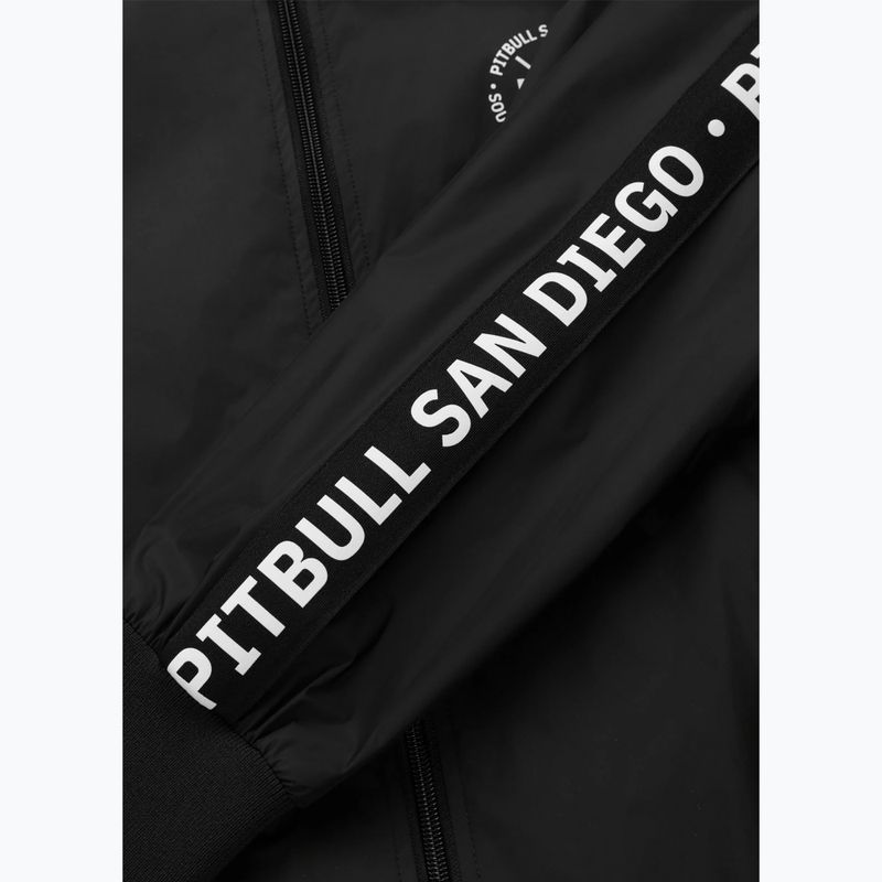 Men's jacket Pitbull Athletic Tape Nylon Hooded black 7