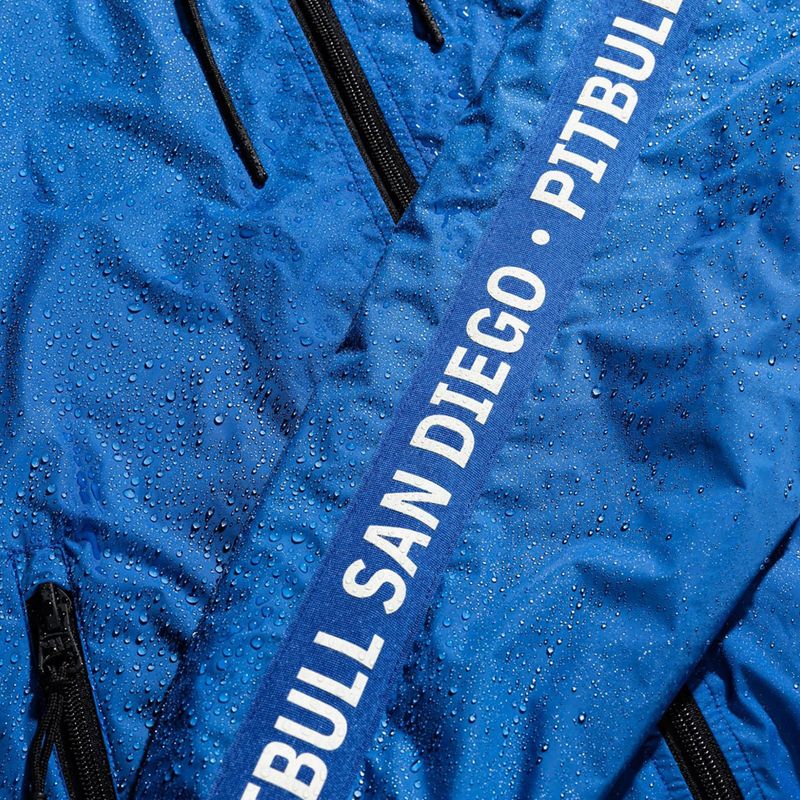 Men's jacket Pitbull Athletic Tape Nylon Hooded electric blue 13