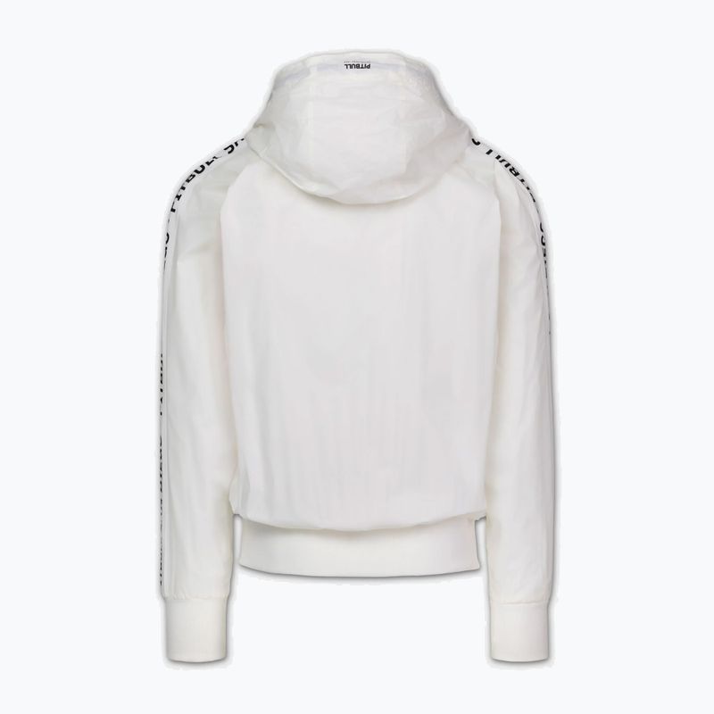 Men's jacket Pitbull Athletic Tape Nylon Hooded off white 5