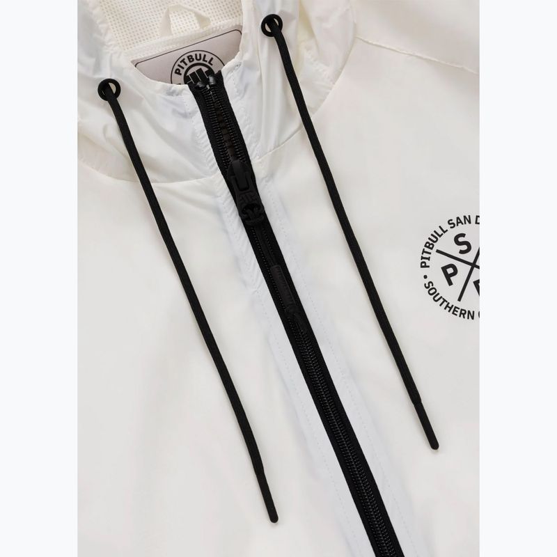 Men's jacket Pitbull Athletic Tape Nylon Hooded off white 6