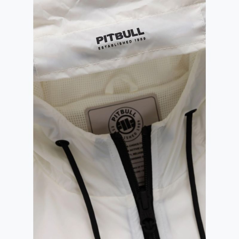 Men's jacket Pitbull Athletic Tape Nylon Hooded off white 7