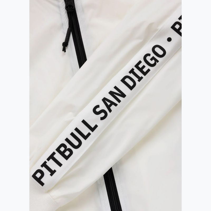 Men's jacket Pitbull Athletic Tape Nylon Hooded off white 9