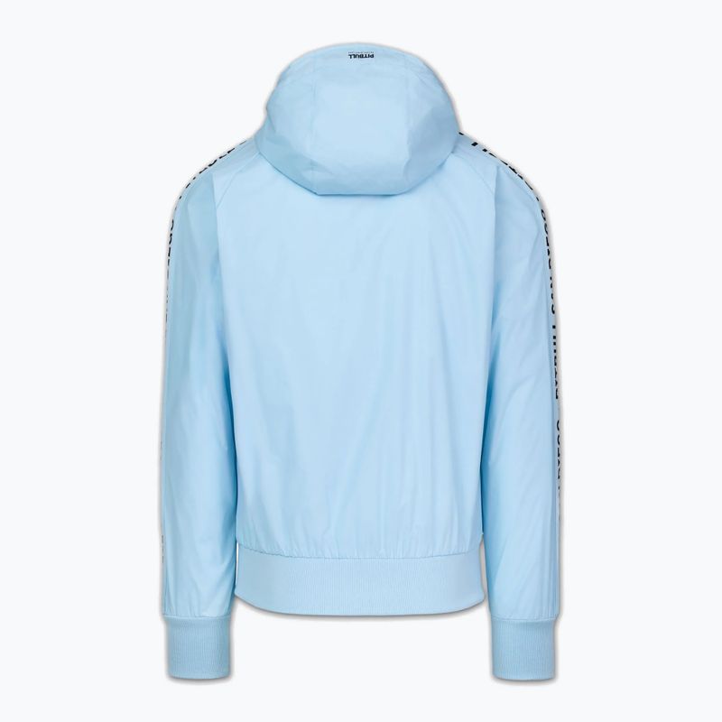 Men's jacket Pitbull Athletic Tape Nylon Hooded light blue 6