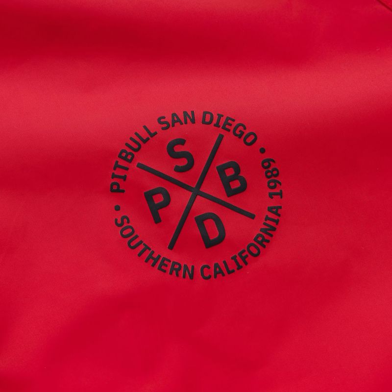 Men's jacket Pitbull Athletic Tape Nylon Hooded red 10