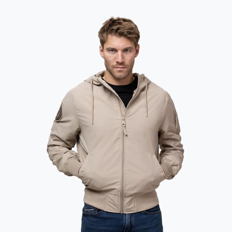 Men's jacket Pitbull Hooper Hooded sand 4