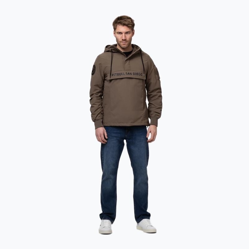 Men's jacket Pitbull Meandro Kangaroo dark brown 2