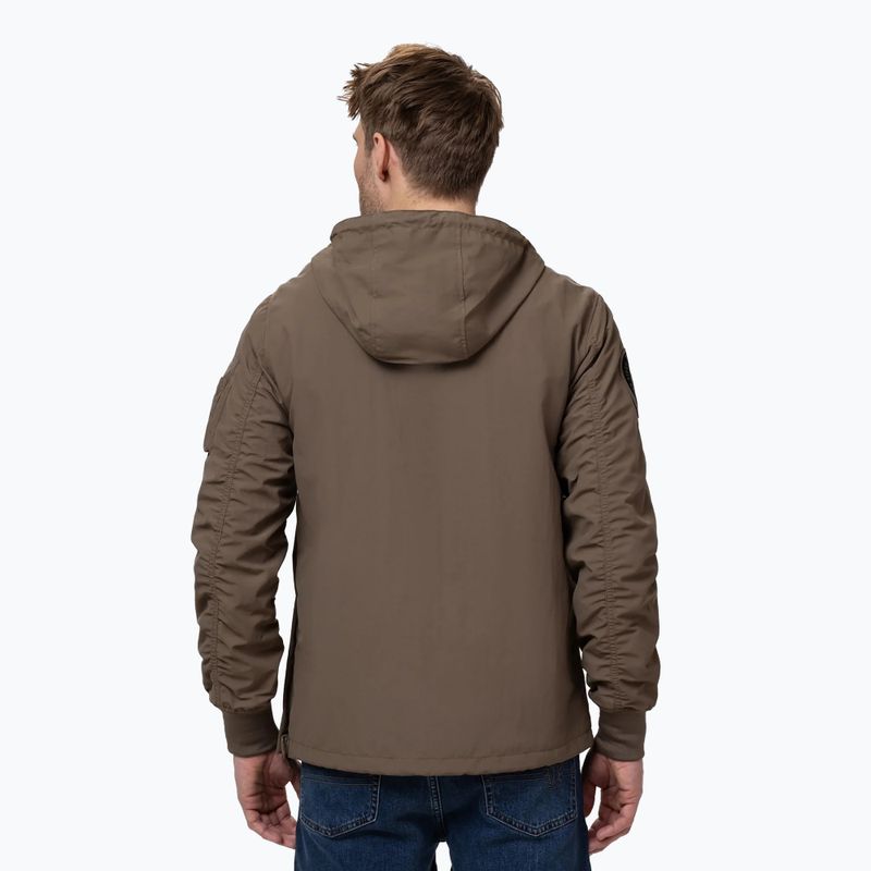 Men's jacket Pitbull Meandro Kangaroo dark brown 3