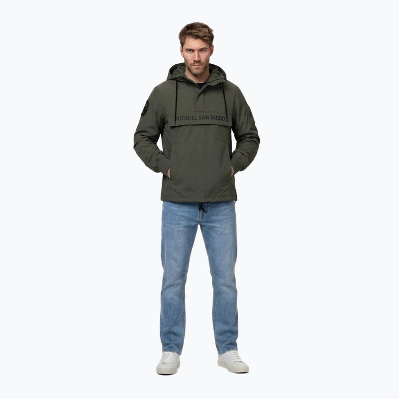 Men's jacket Pitbull Meandro Kangaroo dark olive 2