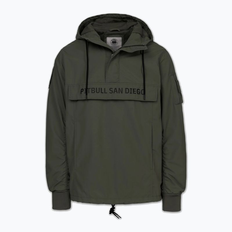 Men's jacket Pitbull Meandro Kangaroo dark olive 3