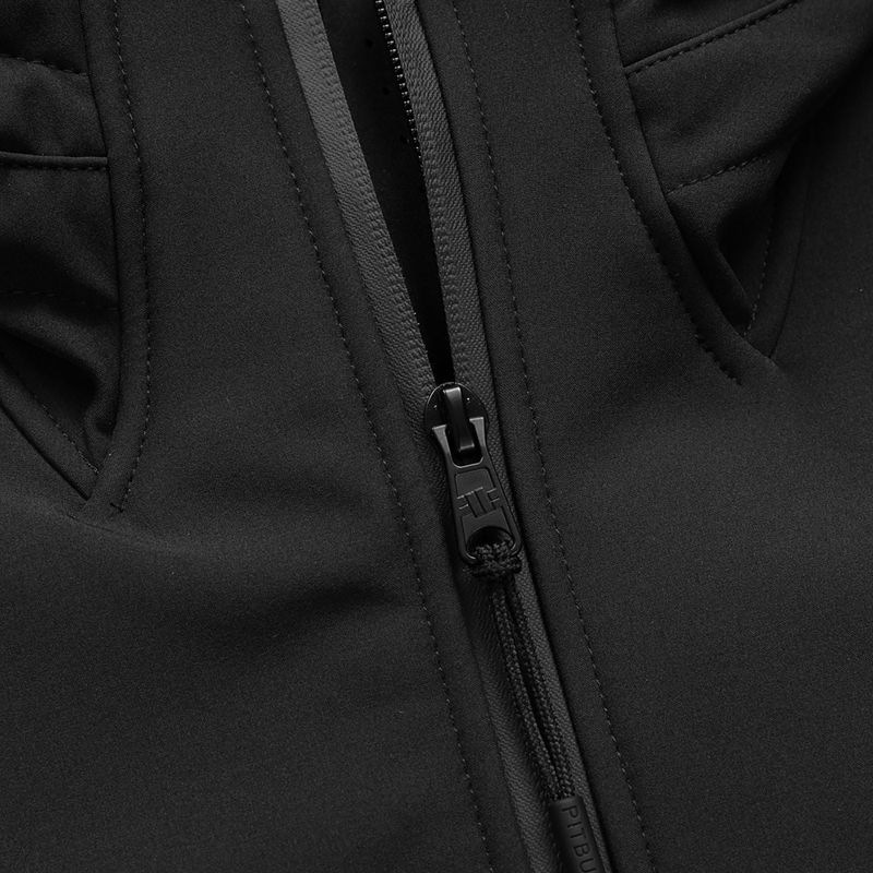 Men's jacket Pitbull Roscoe Softshell black 7