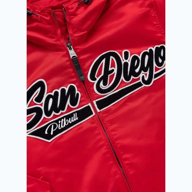 Men's jacket Pitbull Aero Flight Hooded fluo/red 7