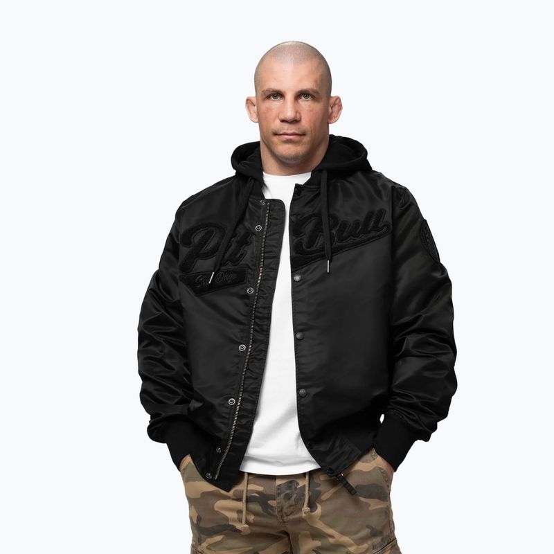 Men's jacket Pitbull Mason San Diego Baseball Hooded black