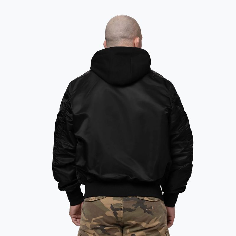 Men's jacket Pitbull Mason San Diego Baseball Hooded black 3