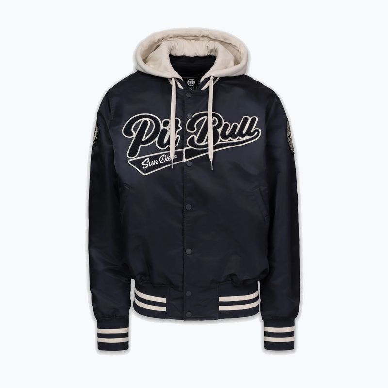 Men's jacket Pitbull Mason San Diego Baseball Hooded dark navy/beige 4