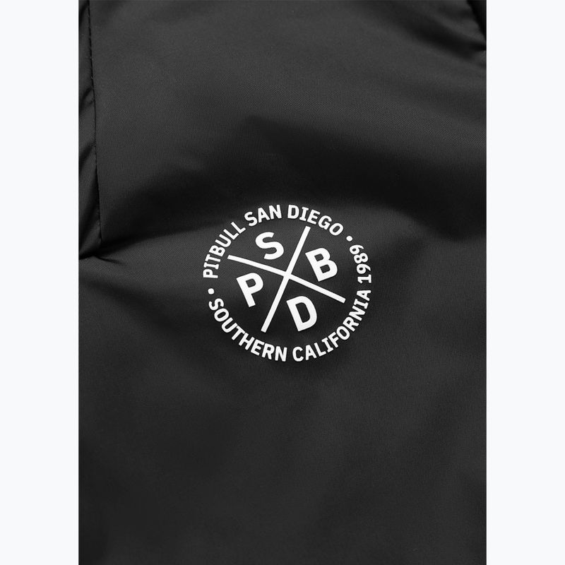 Women's jacket Pitbull Aaricia Stripes Nylon Hooded black 7