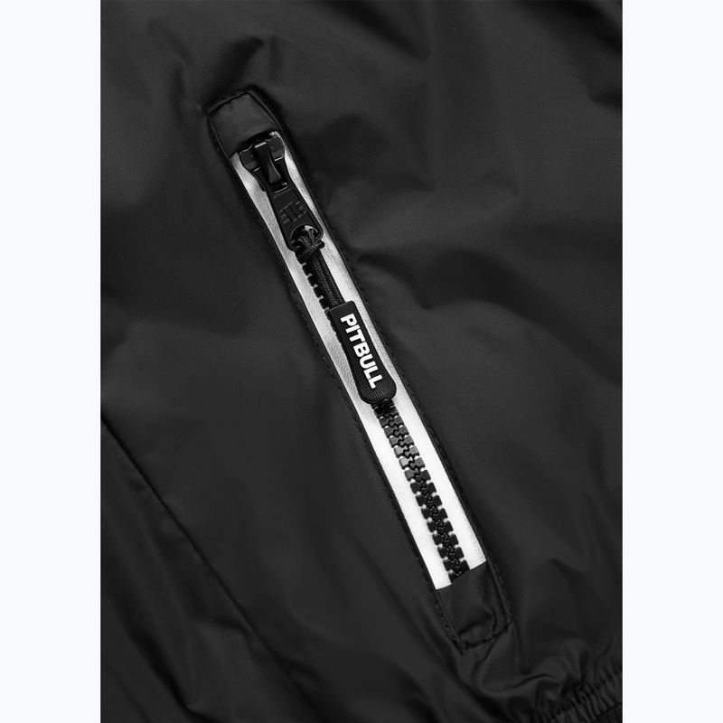 Women's jacket Pitbull Aaricia Stripes Nylon Hooded black 10