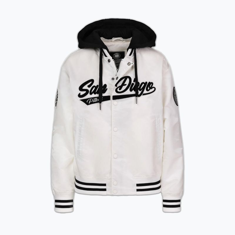 Women's jacket Pitbull Angela San Diego Hooded Varsity off white 5