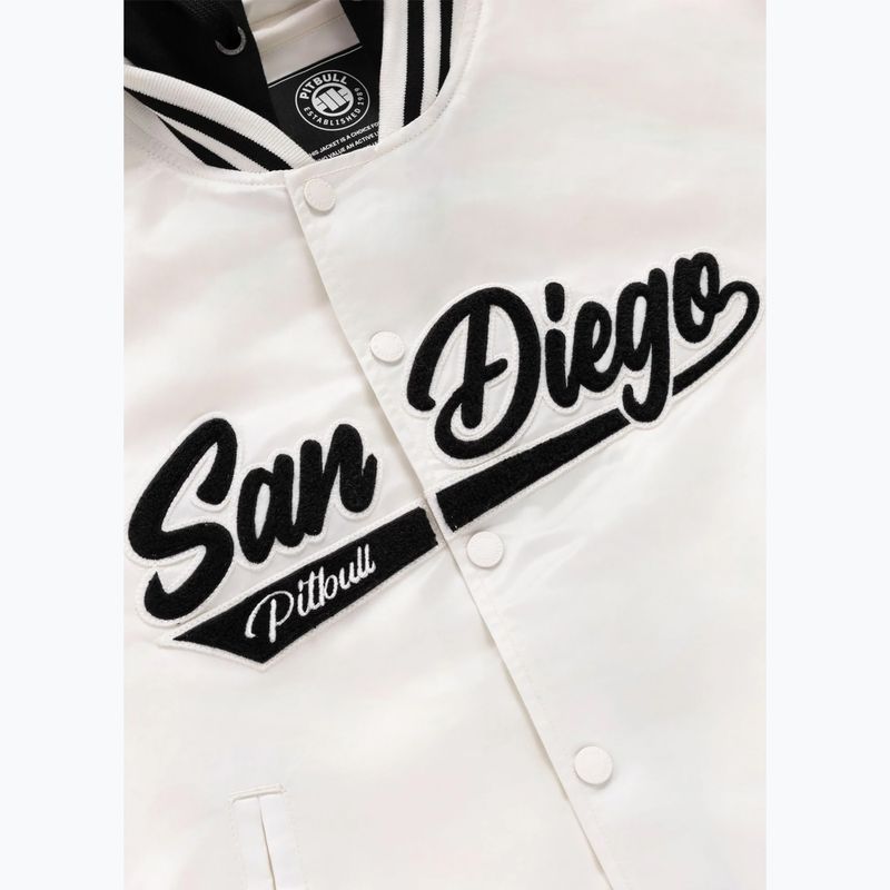 Women's jacket Pitbull Angela San Diego Hooded Varsity off white 11