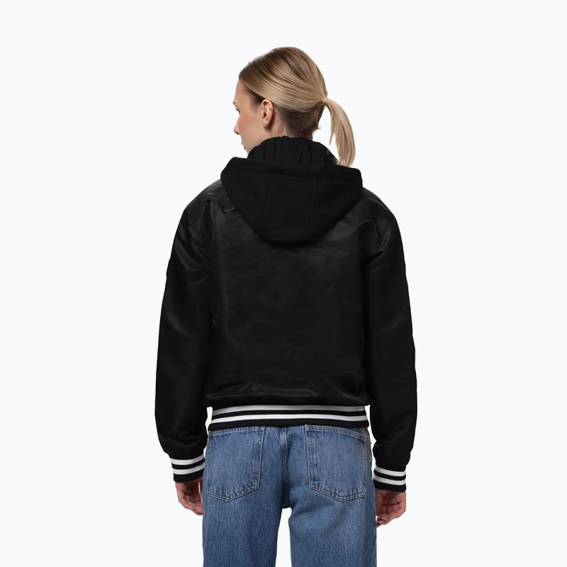 Women's jacket Pitbull Angela San Diego Hooded Varsity black 3