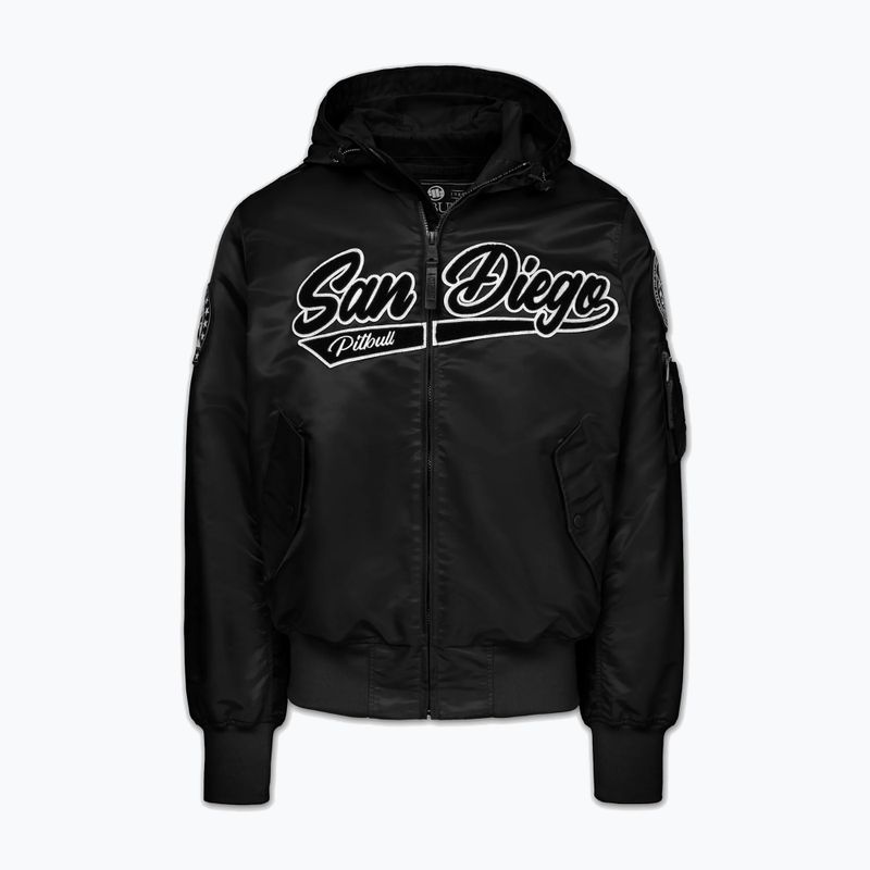 Women's jacket Pitbull Angela San Diego Hooded Varsity black 6