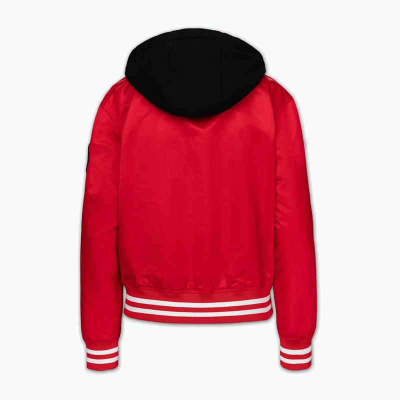 Women's jacket Pitbull Angela San Diego Hooded Varsity fluo/red 7