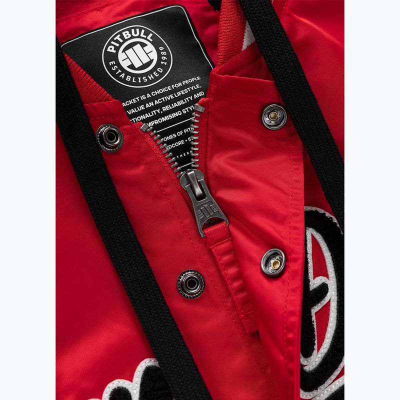 Women's jacket Pitbull Angela San Diego Hooded Varsity fluo/red 9