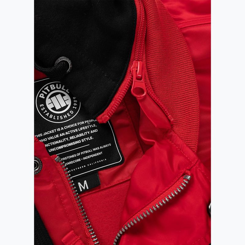 Women's jacket Pitbull Angela San Diego Hooded Varsity fluo/red 13