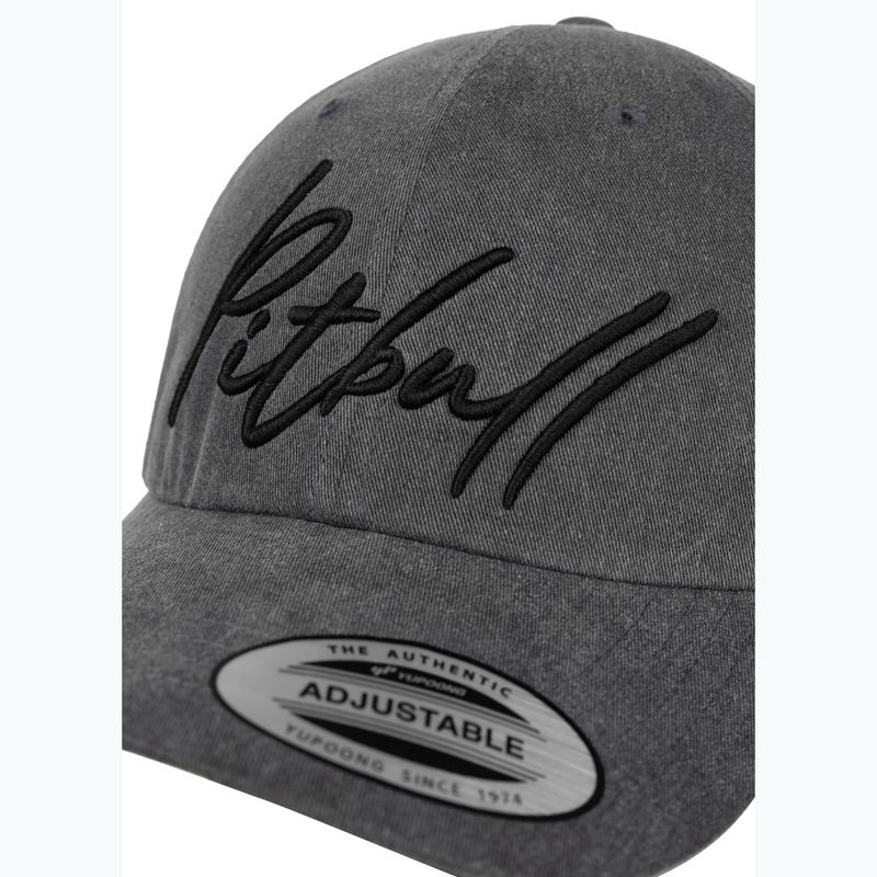 Men's baseball cap Pitbull Classic "Pitbull San Diego" Low Profile grey 3