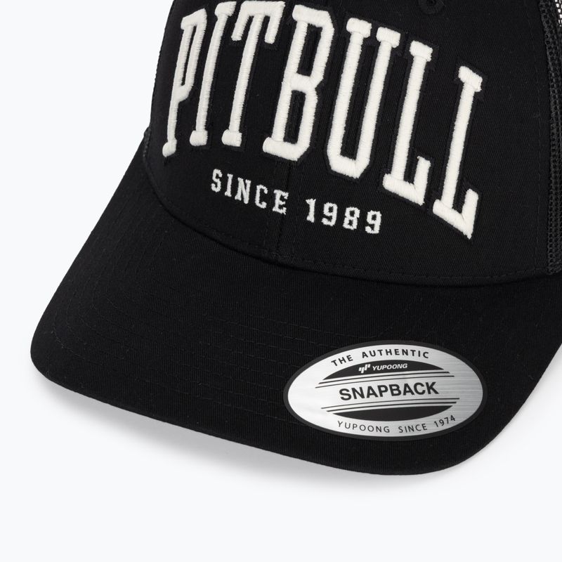 Men's baseball cap Pitbull Mesh "Pitbull Norton" Trucker Low Profile black/black 3