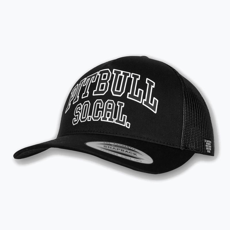 Czapka z daszkiem męska Pitbull SO.CAL. Retro Trucker black/black/white
