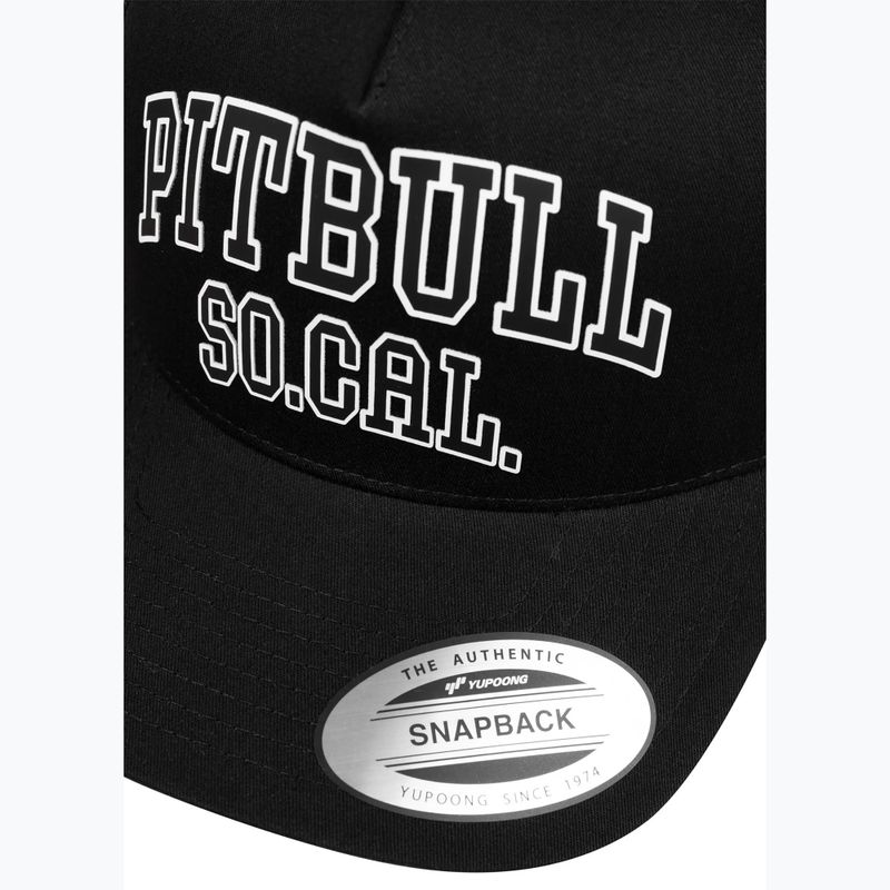 Men's baseball cap Pitbull "SO.CAL.” Retro Trucker black/black/white 4