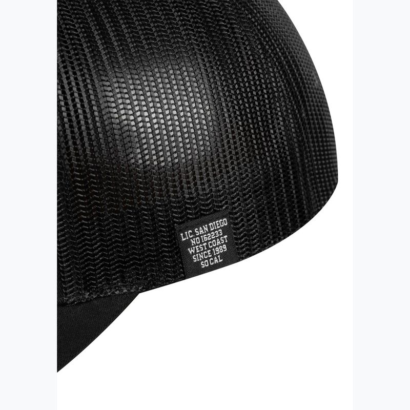 Men's baseball cap Pitbull "SO.CAL.” Retro Trucker black/black/white 5
