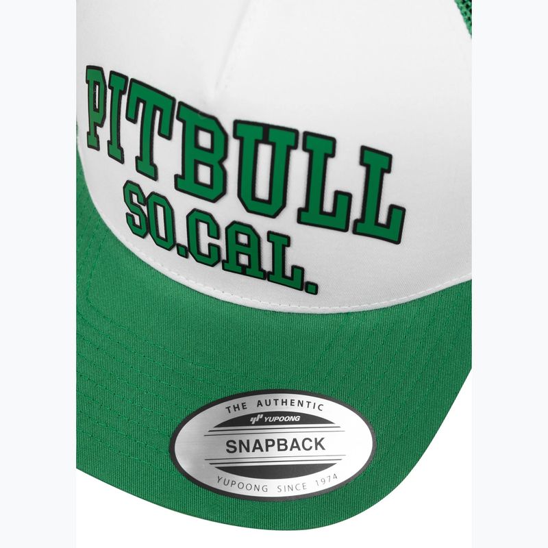 Men's baseball cap Pitbull "SO.CAL." Retro Trucker green/white 4