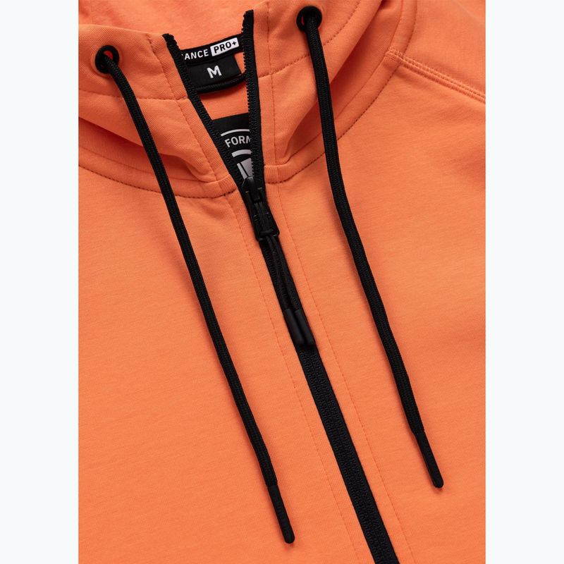 Men's sweatshirt Pitbull Dogwood Hooded Zip Sweatshirt fluo orange 7