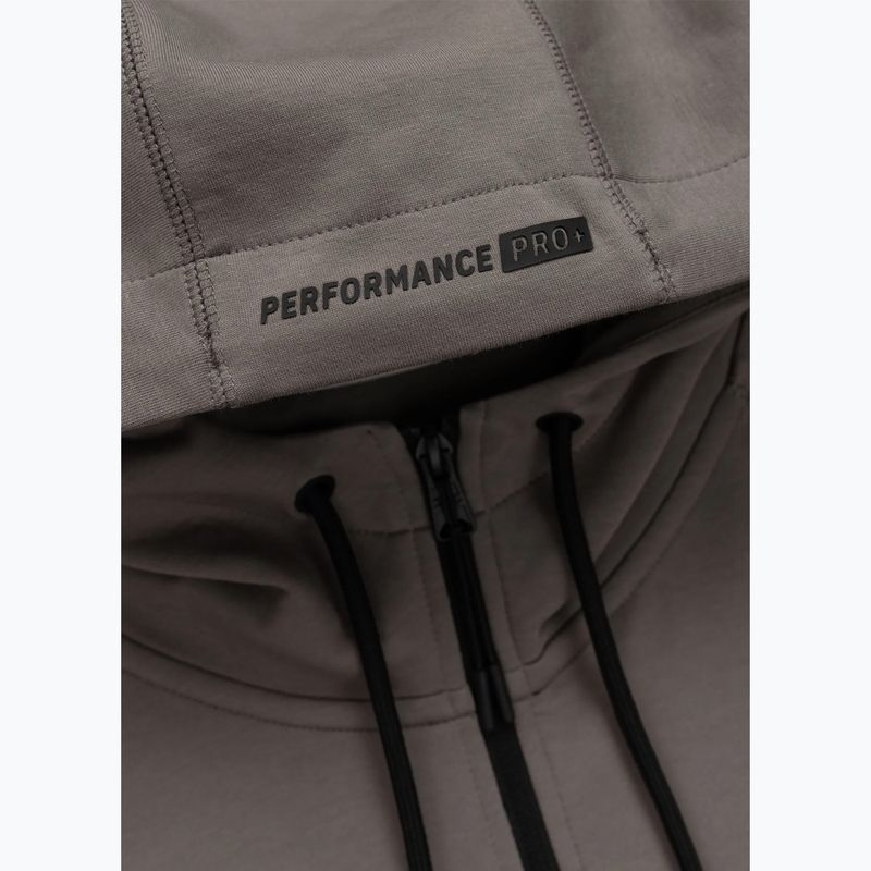 Men's sweatshirt Pitbull Dogwood Hooded Zip Sweatshirt taupe 10