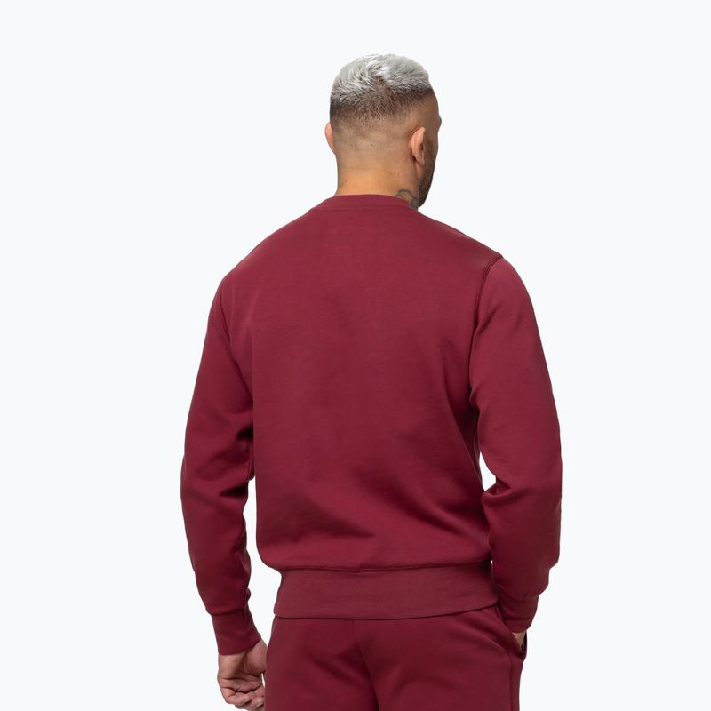 Men's sweatshirt Pitbull Sampson Crewneck Sweatshirt burgundy 3