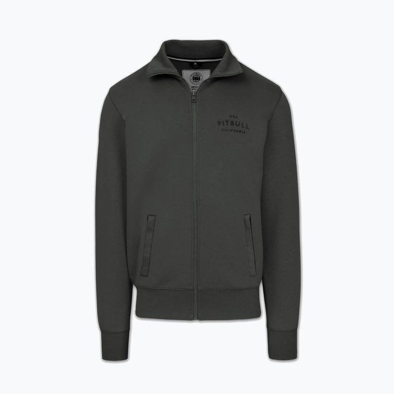 Men's sweatshirt Pitbull Sampson Zip grey/green 5