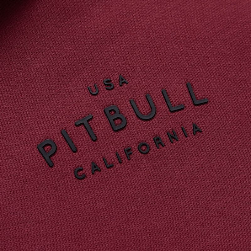 Men's sweatshirt Pitbull Sampson Zip burgundy 4