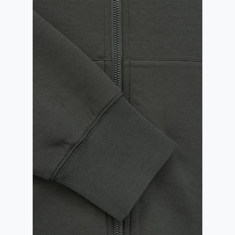 Men's sweatshirt Pitbull Sampson Hooded Zip Sweatshirt grey/green 10