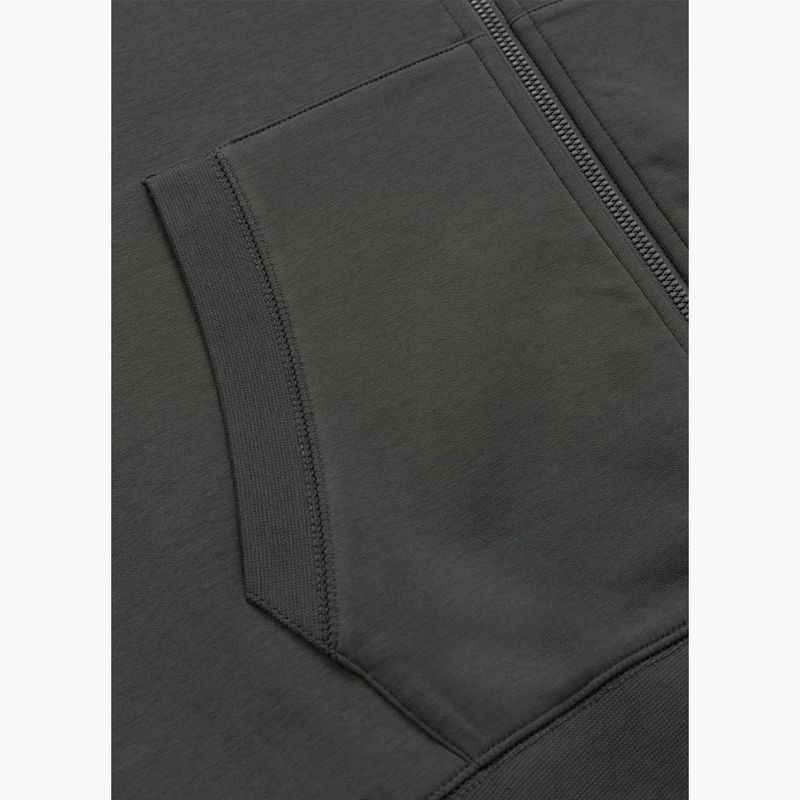 Men's sweatshirt Pitbull Sampson Hooded Zip Sweatshirt grey/green 11