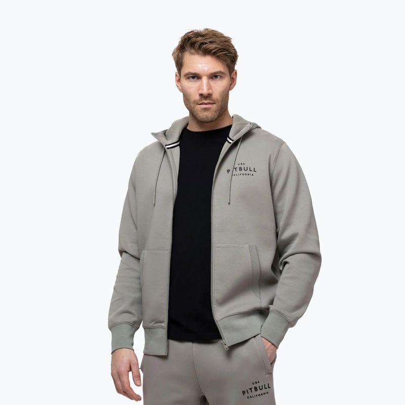 Men's sweatshirt Pitbull Sampson Hooded Zip Sweatshirt grey/harbour 4