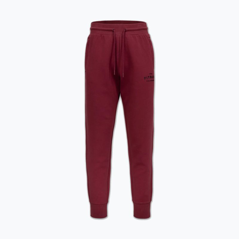 Men's trousers Pitbull Sampson Track burgundy 4
