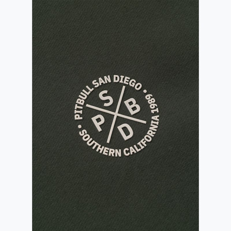 Men's sweatshirt Pitbull Tape Parker Hooded old green 10