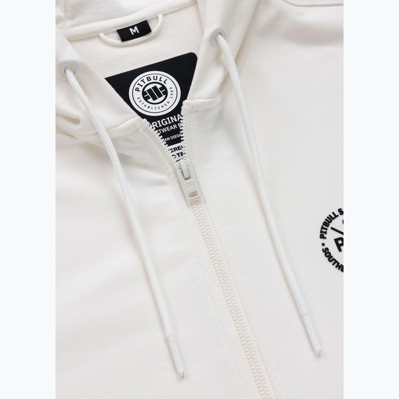 Men's sweatshirt Pitbull Tape Parker Hooded Zip off white 5