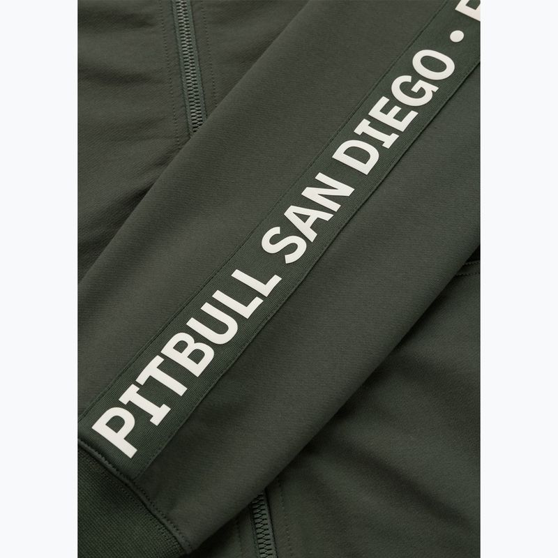 Men's sweatshirt Pitbull Tape Parker Hooded Zip old green 11