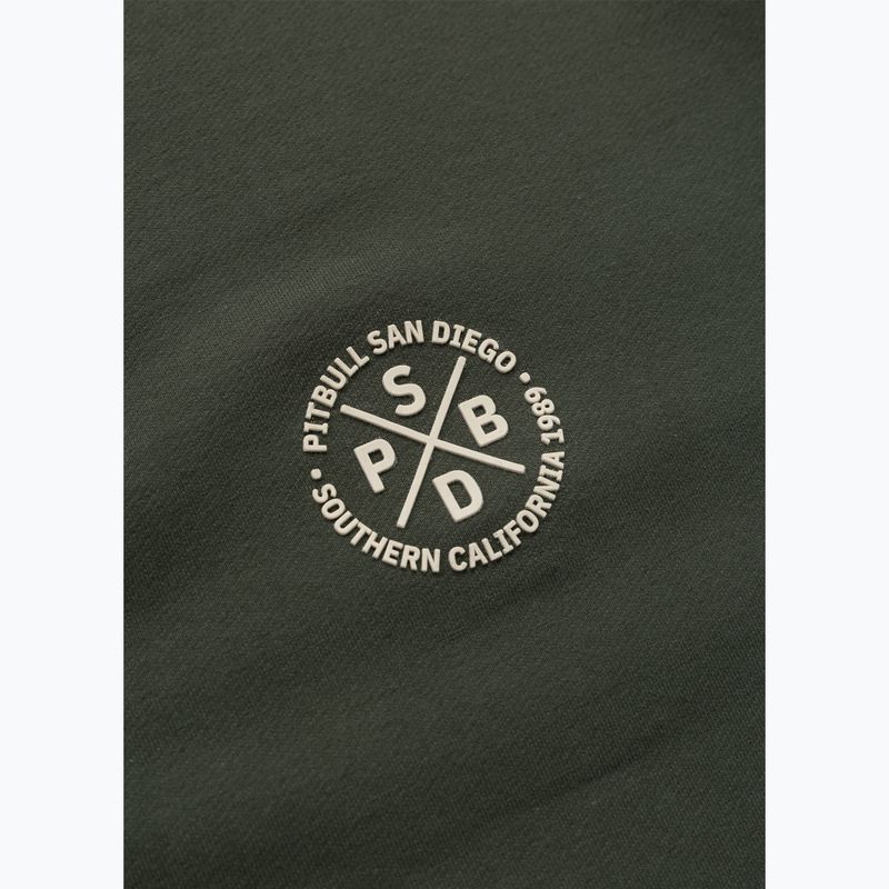Men's sweatshirt Pitbull Tape Parker Hooded Zip old green 13