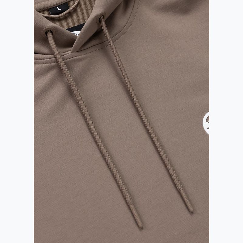 Men's sweatshirt Pitbull Nugget Small Logo Hooded brown savana 7