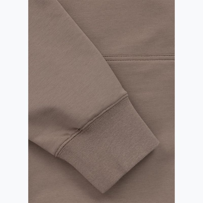 Men's sweatshirt Pitbull Nugget Small Logo Hooded brown savana 8