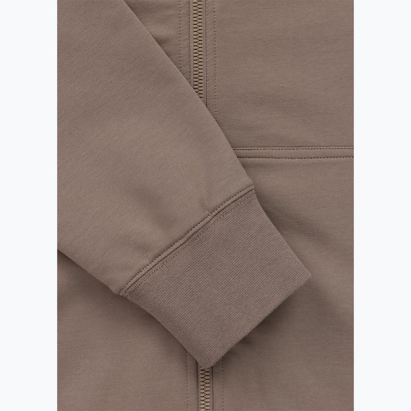 Men's sweatshirt Pitbull Nugget Small Logo Hooded Zip brown savana 8